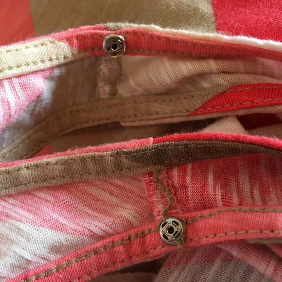 SOLDTommy Bahama  XS Sleeveless Tan Stripe Dress - Picture 7 of 7